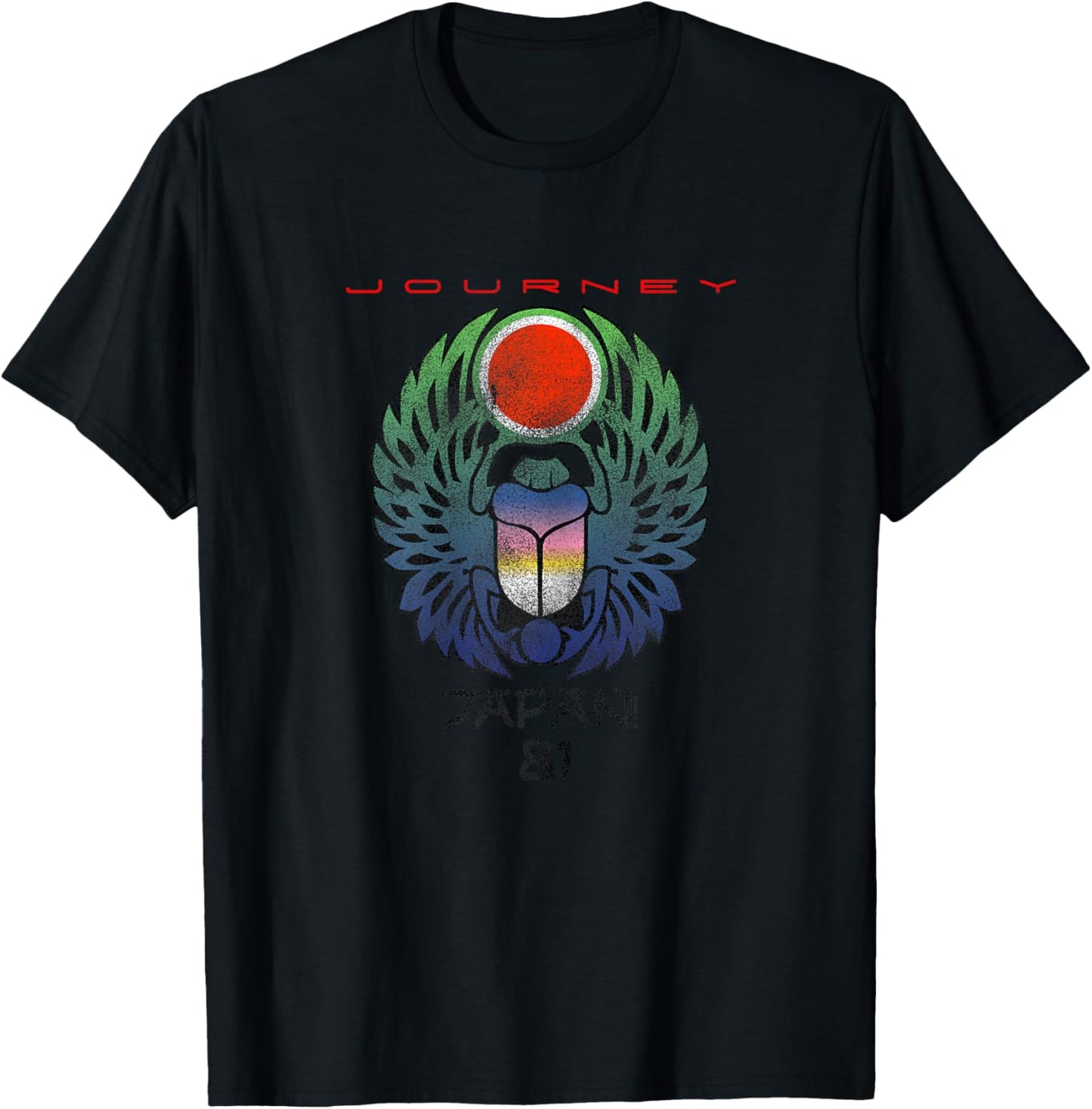 Journey Infinity Wings Vivid Scarab Music Vintage Band T-Shirt - T-Shirt | Black