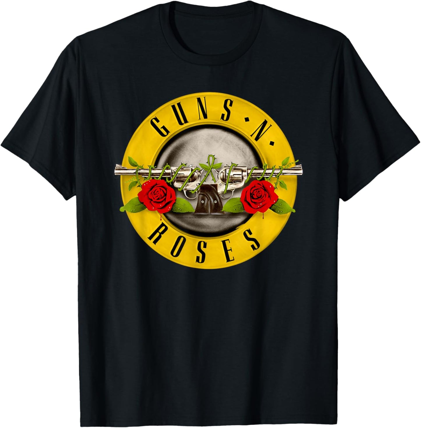 Guns N' Roses Official Bullet Logo T-Shirt - T-Shirt | Black
