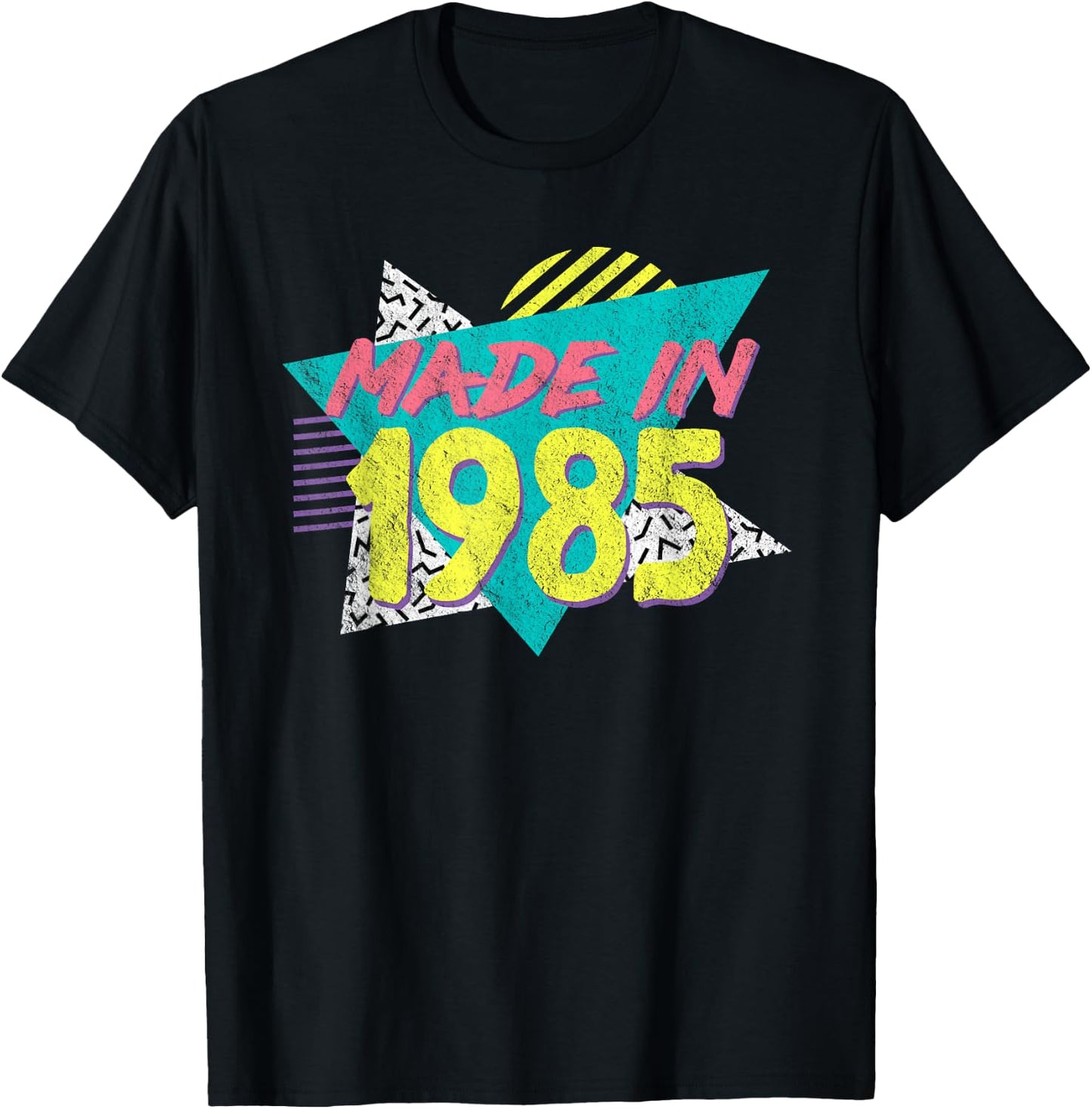 Made in 1985 Retro Vintage 40th Birthday T-Shirt - T-Shirt | Black