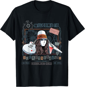 Welcome to Bucketheadland Pikes Amusement Park T-Shirt - T-Shirt | Black