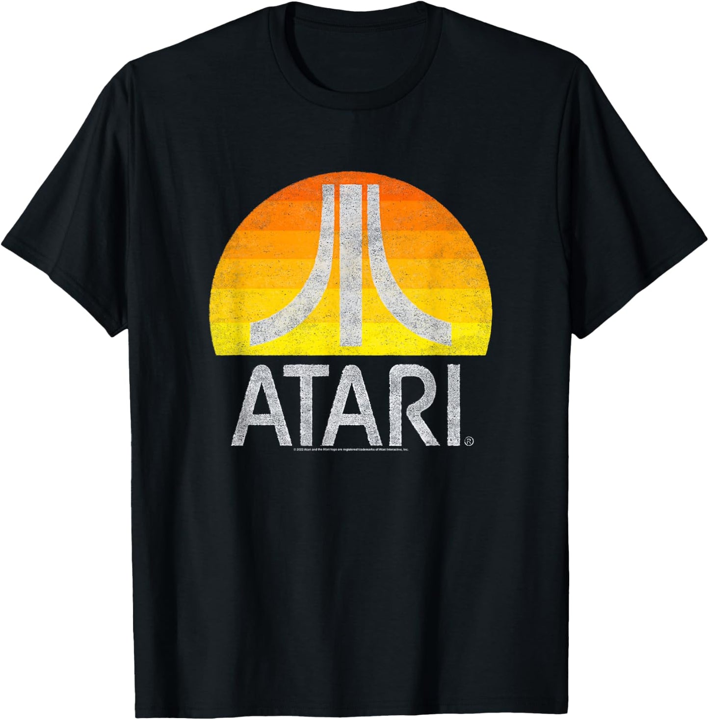 Atari Sunrise Eroded T-Shirt - T-Shirt | Black