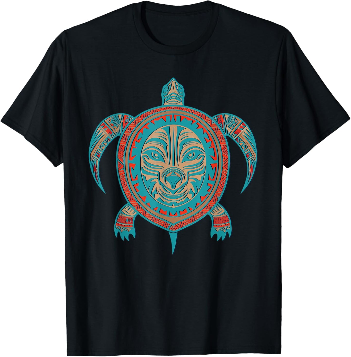 Native American Haida Turtle Indian Pride Tlingit Men Women T-Shirt - T-Shirt | Black