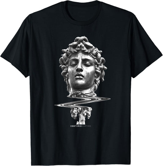 Esoteric Empyre Medusa Greek Mythology - Women's Adults Black Short Sleeve Classic Fit - Small T-Shirt - T-Shirt | Black