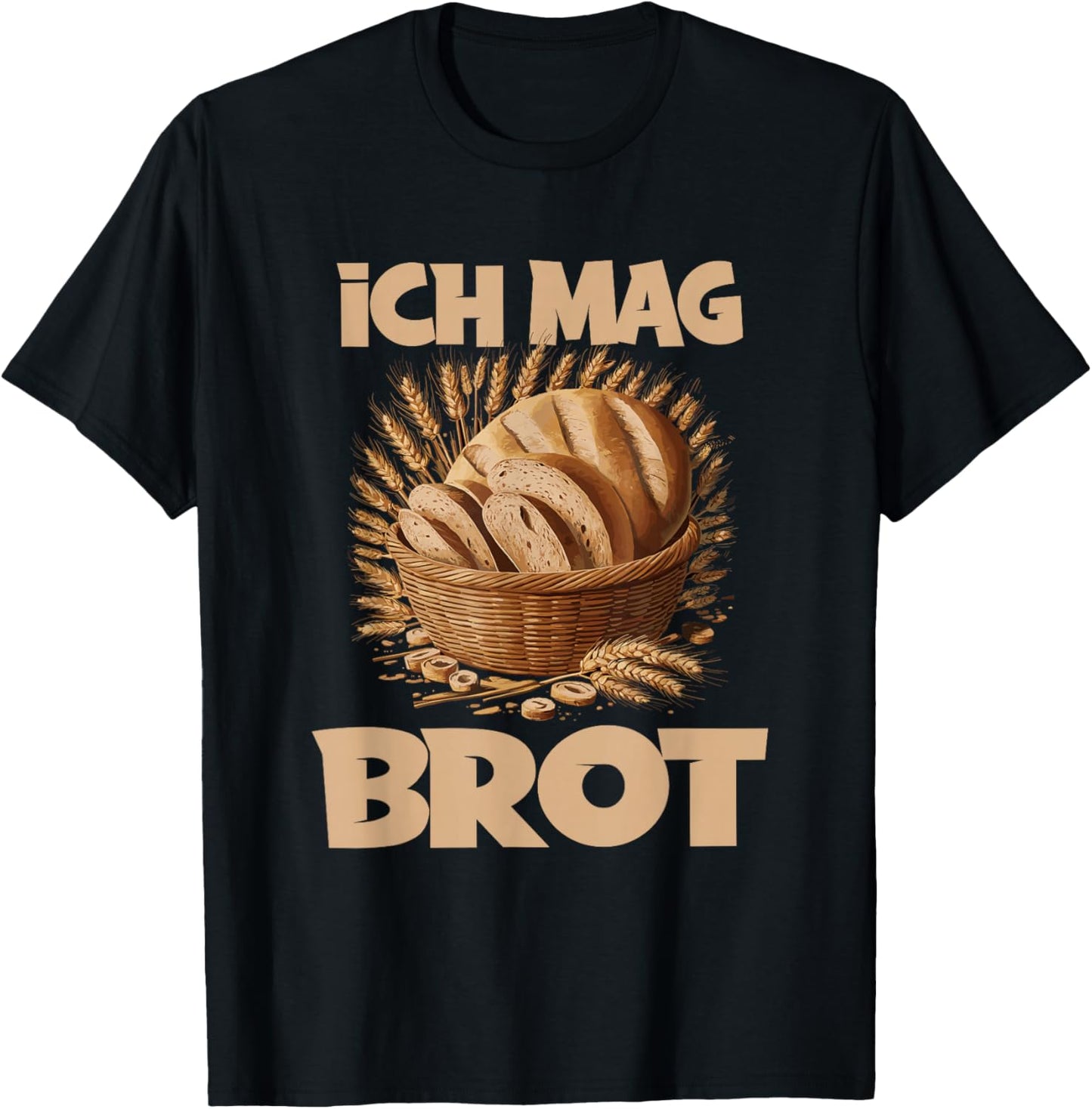 Ich mag Brot Bäcker Bäckerei T-Shirt - T-Shirt | Black