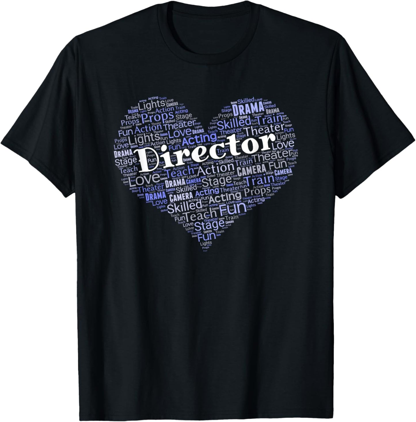 Theater Director Heart T-Shirt - T-Shirt | Black