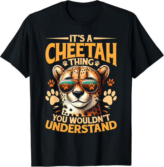 Wild Cat Cheetah Leopard Cheetah Lover Women Kids T-Shirt - T-Shirt | Black