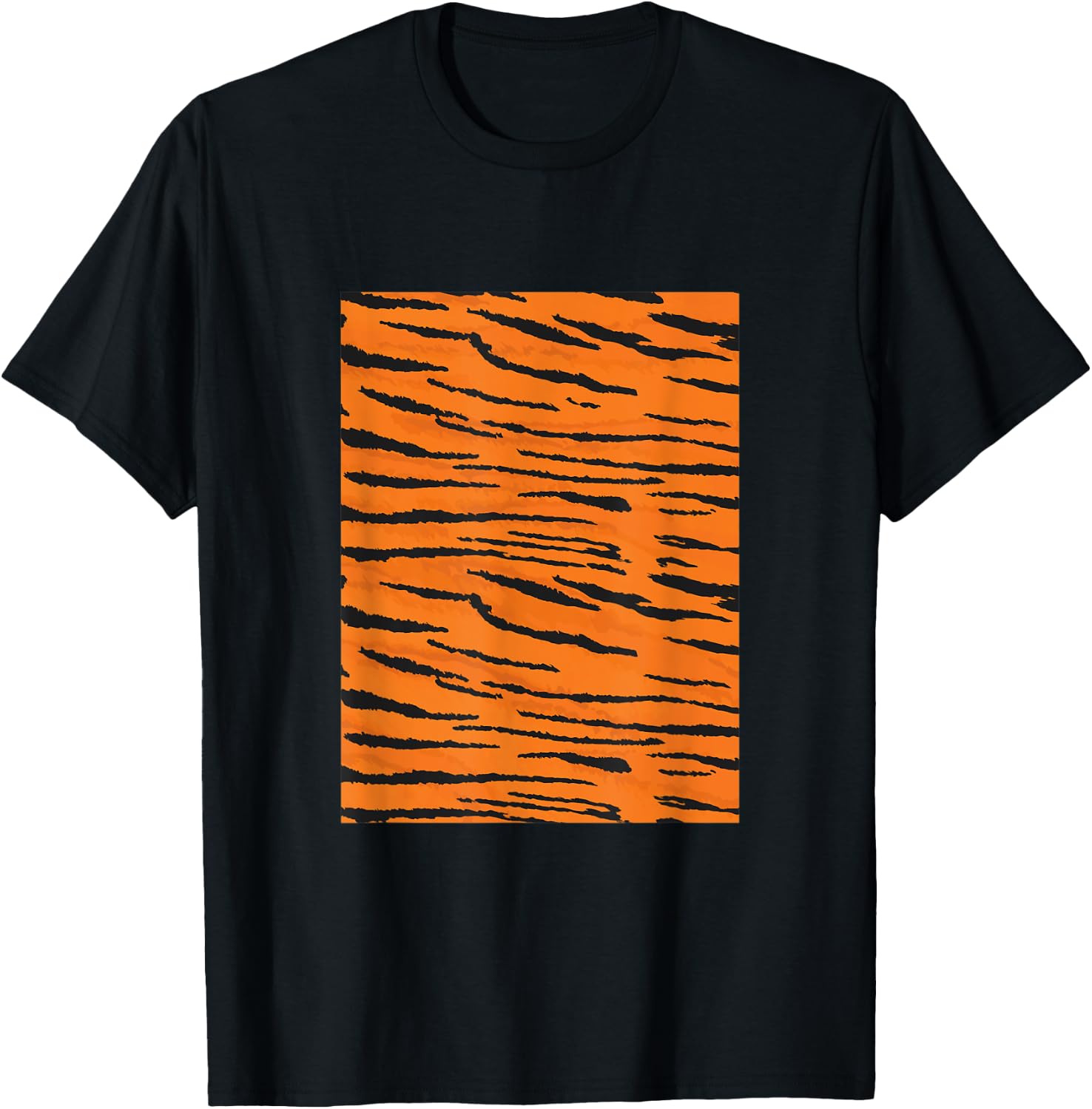 Tiger Print - Easy Costume Idea T-Shirt - T-Shirt | Black