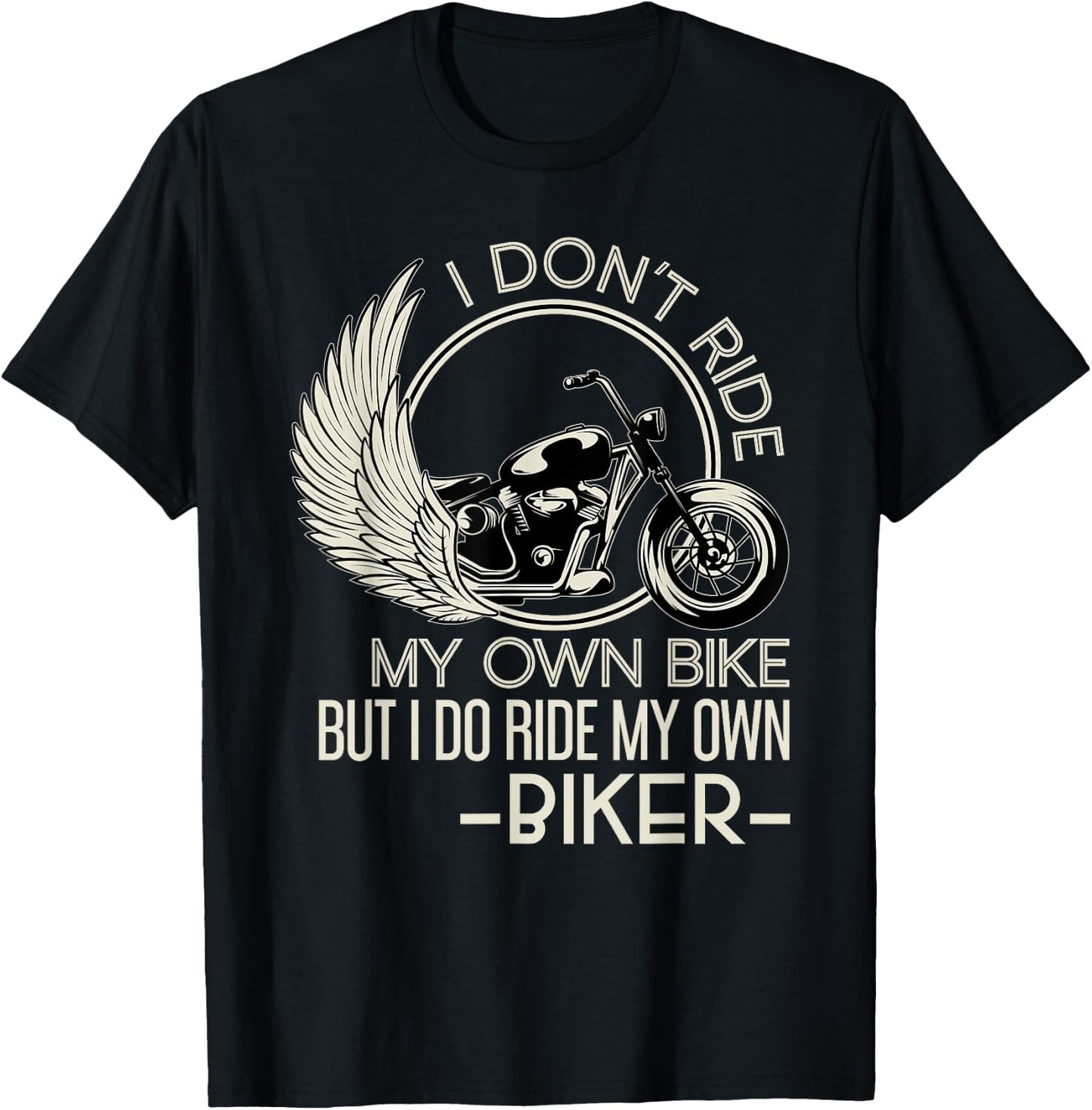 Motorcyclist Funny Motorcycle Gift Women Biker T-Shirt - T-Shirt | Black