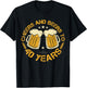 Cheers And Beers To 40 Years Funny Birthday Party Drinker T-Shirt - T-Shirt | Black