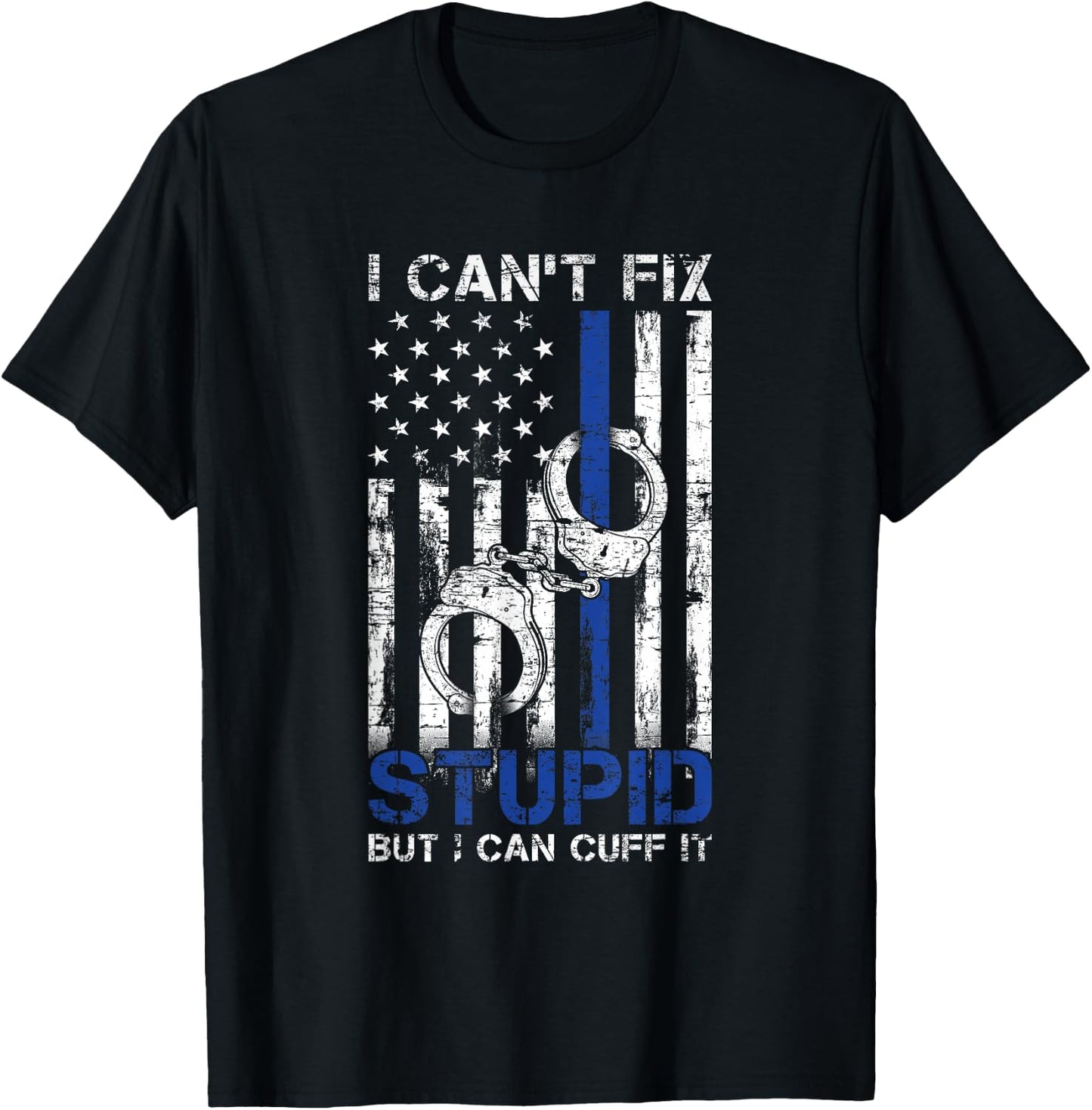 Funny Police Officer Gift Law Enforcement Police T-Shirt - T-Shirt | Black
