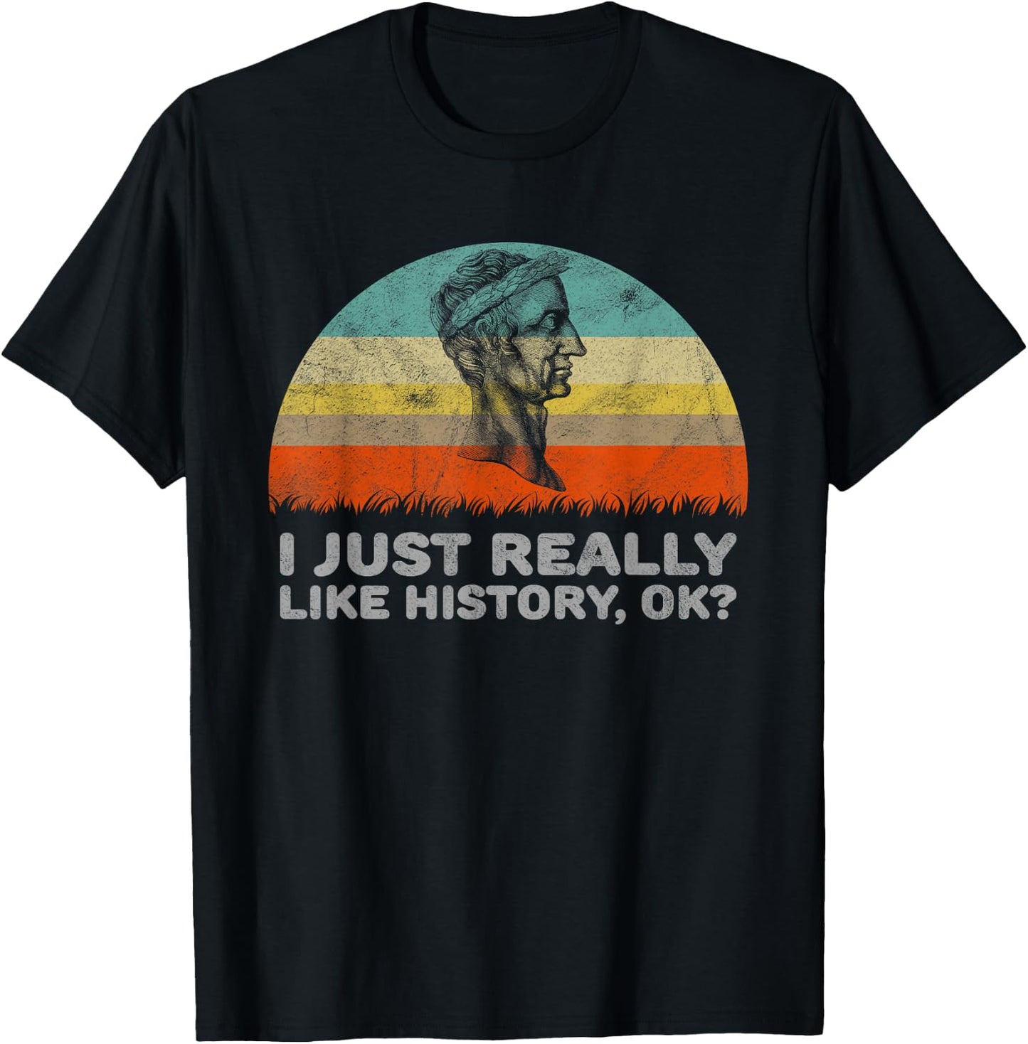 Funny I Just Really Like History OK T-Shirt - T-Shirt | Black