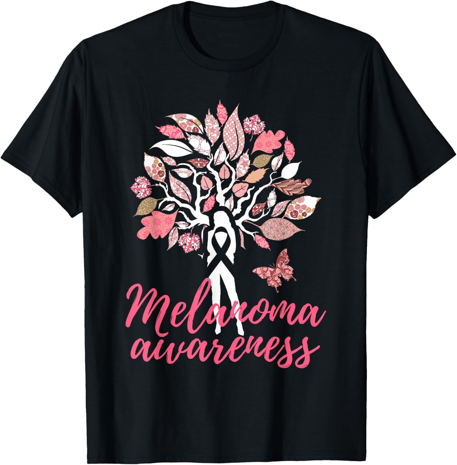 Melanoma Awareness Skin Cancer T-Shirt - T-Shirt | Black