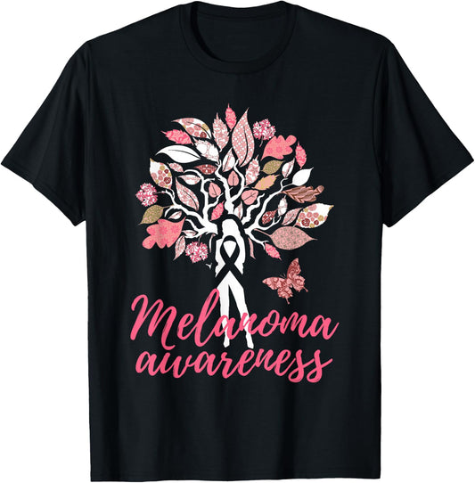 Melanoma Awareness Skin Cancer T-Shirt - T-Shirt | Black