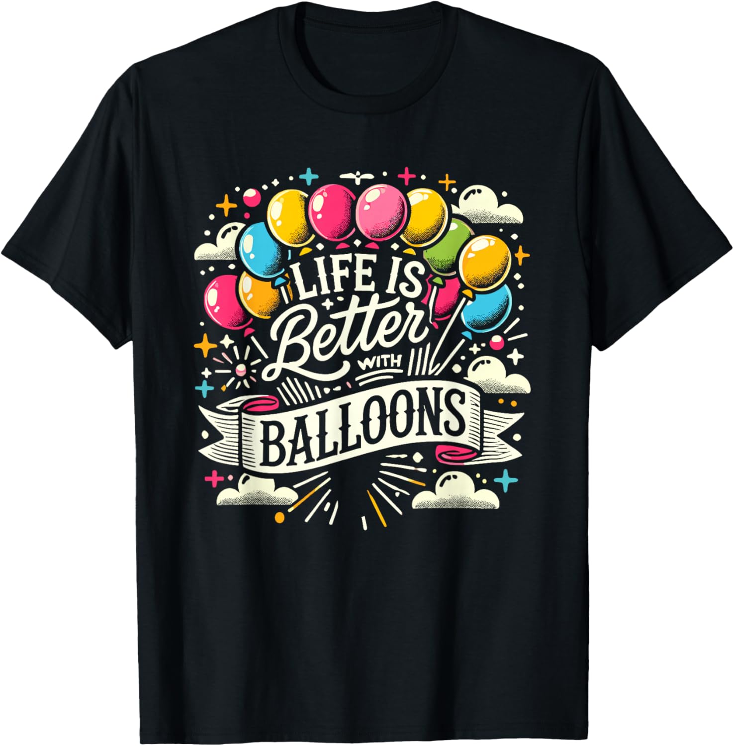 I Love Balloons Funny and Balloon Lover Looner T-Shirt - T-Shirt | Black
