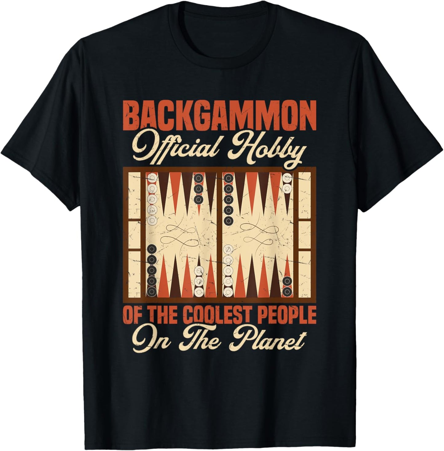 Bacgammon Chips Player Backgammon Travel Set Backgammon T-Shirt - T-Shirt | Black