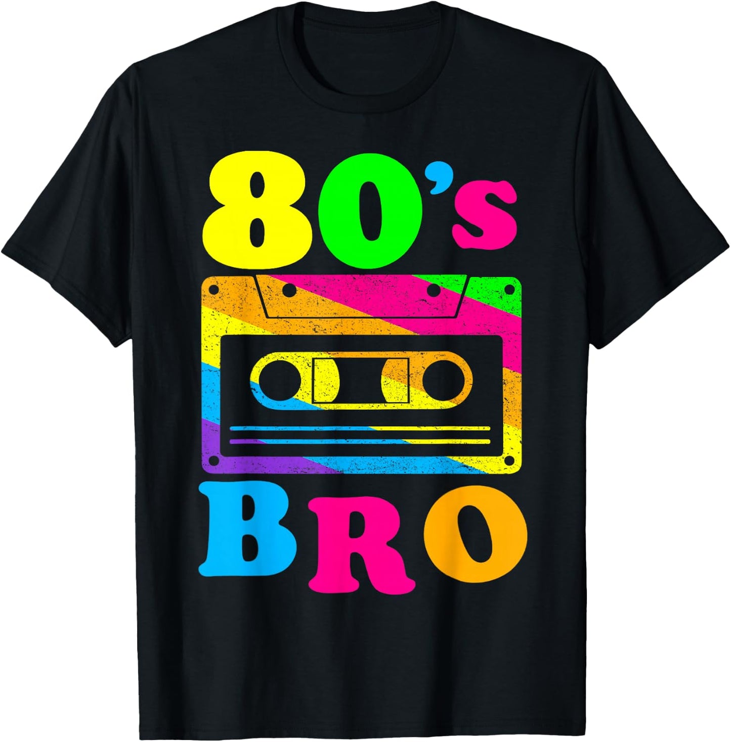 This Is My 80s Bro 80's 90's Party T-Shirt - T-Shirt | Black