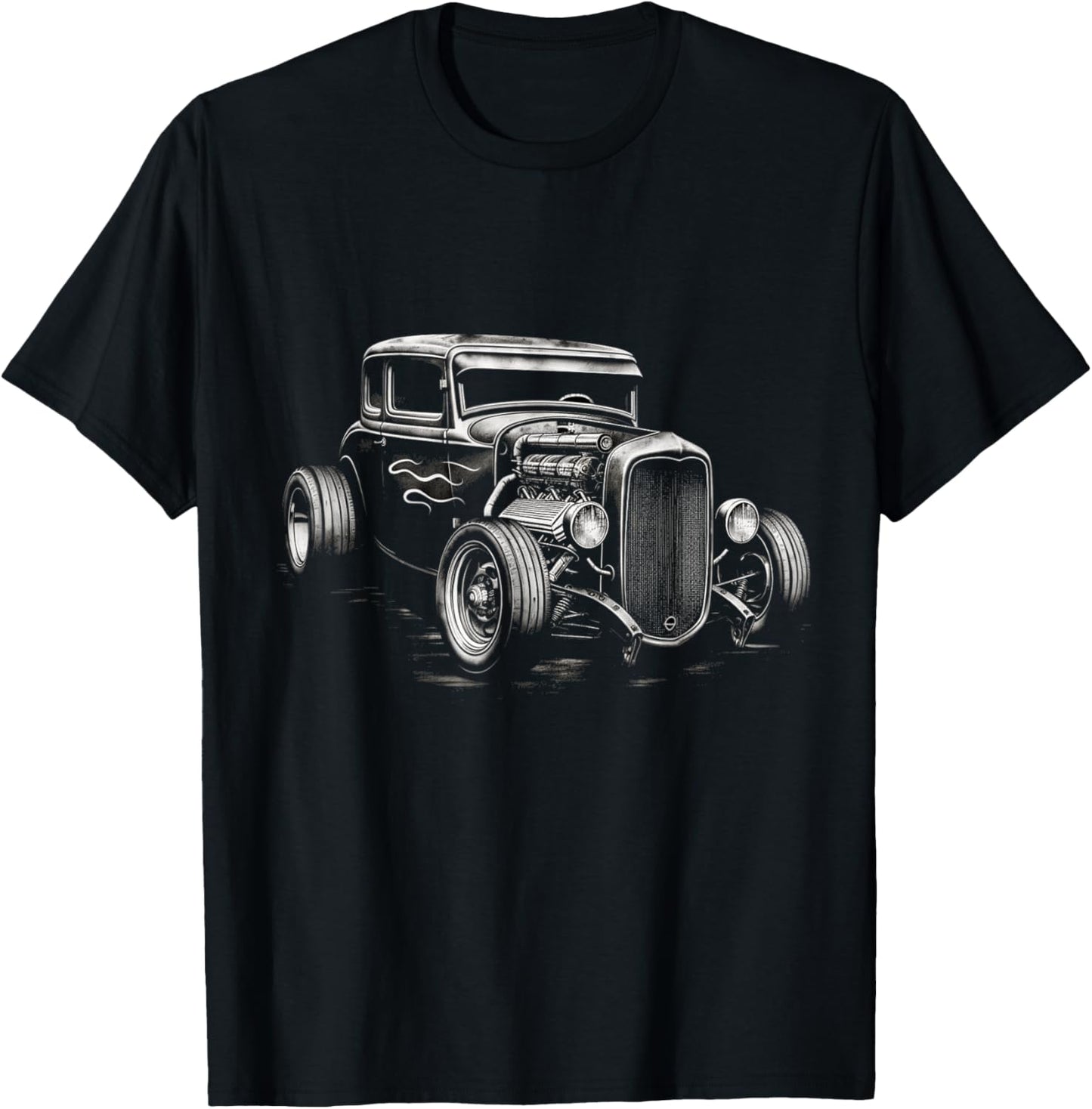 Vintage Hot Rod Rat Rod Classic Car Men T-Shirt - T-Shirt | Black