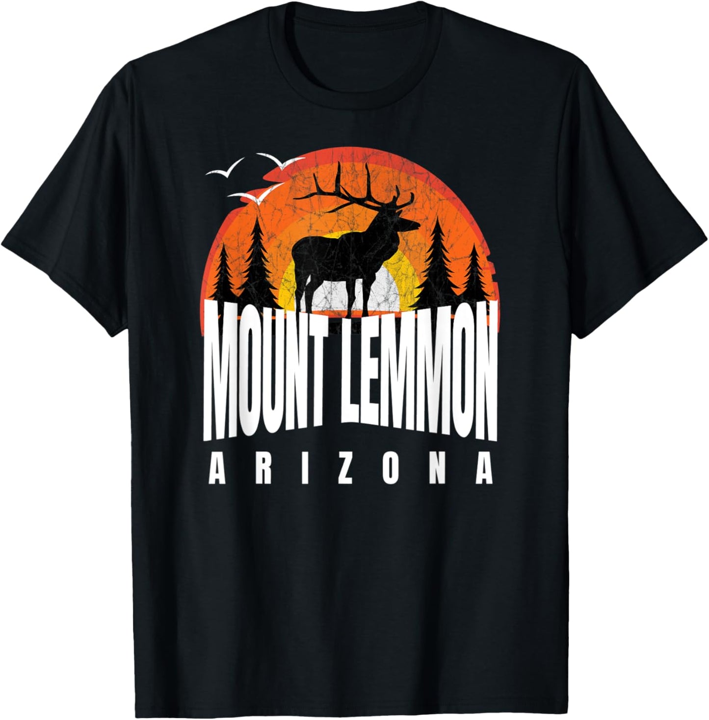 Mt Lemmon AZ Caribou Wildlife Sunrise Mt Lemmon AZ Caribou T-Shirt - T-Shirt | Black