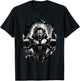 Lion Lifting Weights Gym Beast Workout Muscles Bodybuilding T-Shirt - T-Shirt | Black