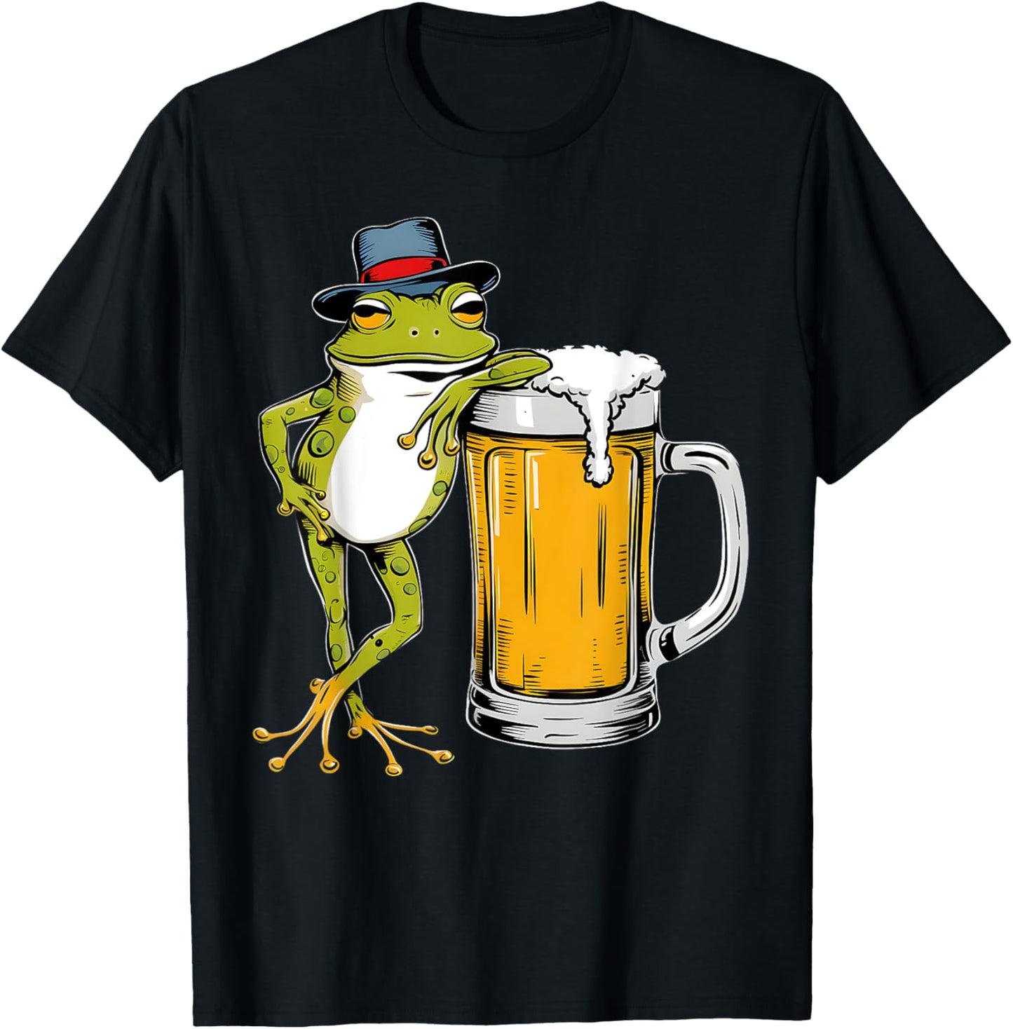German Frog Beer Bavarian Festival Funny Oktoberfest T-Shirt - T-Shirt | Black
