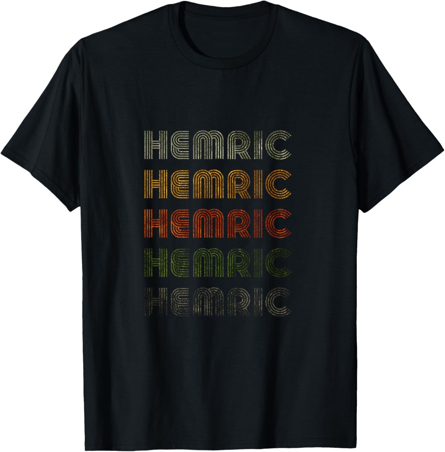 Love Heart Hemric Grunge Vintage Style Black Hemric T-Shirt - T-Shirt | Black