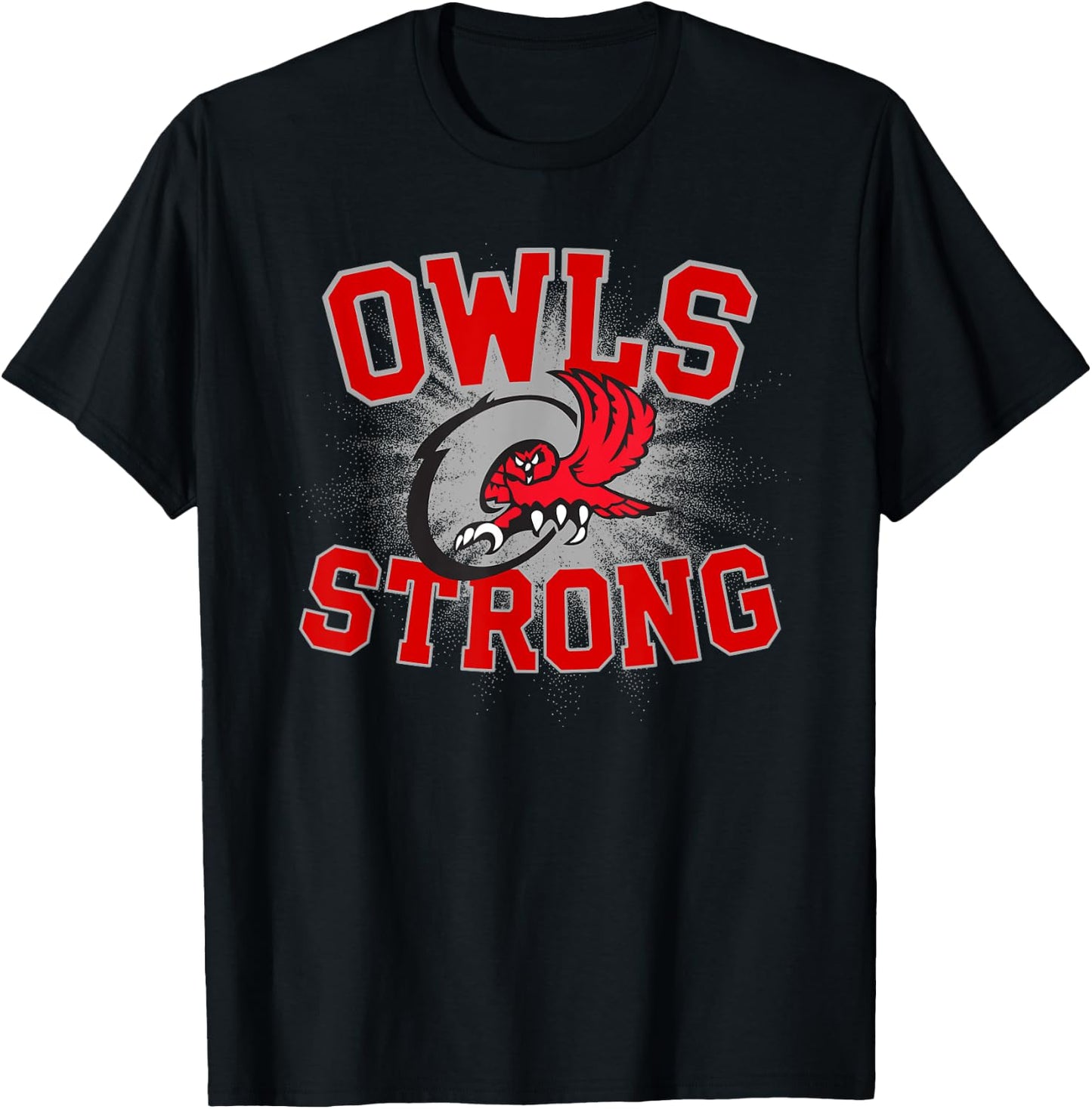 Ooltewah Owls Logo Strong Flag HS T-Shirt - T-Shirt | Black