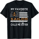 My Favorite Sailor Calls Me Sister Proud Sailor Sister T-Shirt - T-Shirt | Black
