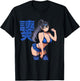 Waifu Sexy Anime Girl Clothes Blue Japanese Art T-Shirt - T-Shirt | Black