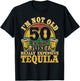 50 Years Old Tequila Mexican 50th Birthday Tequila Drinker T-Shirt - T-Shirt | Black