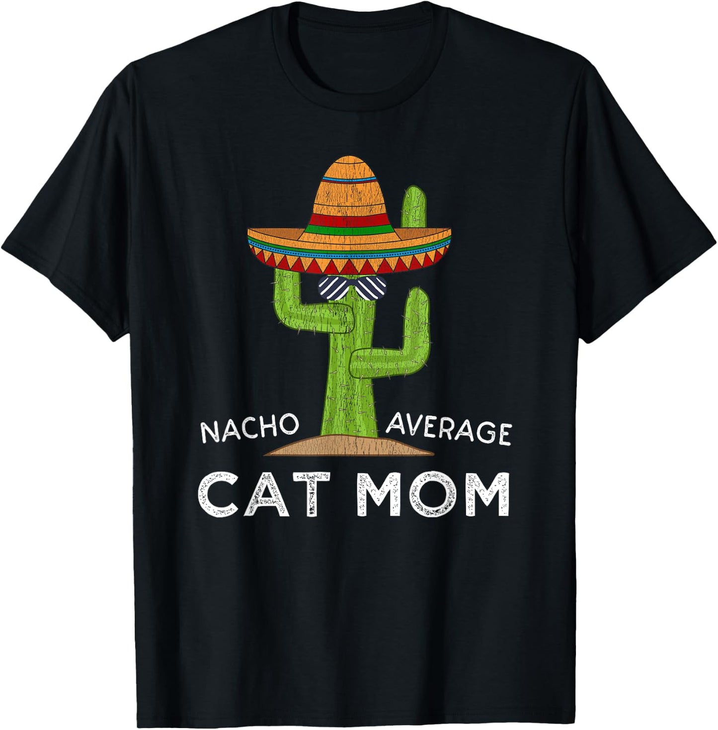 Funny Cat Mom Men Women Girls Kids T-Shirt - T-Shirt | Black