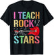 I Teach Rockstars Band Vibes Teacher Rocks My Music Teaching T-Shirt - T-Shirt | Black