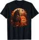 Pumpkin Horse costume on Horse Halloween T-Shirt - T-Shirt | Black