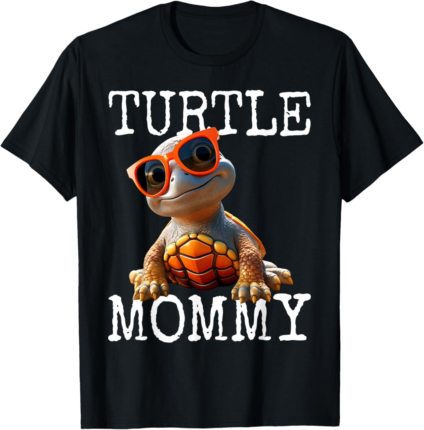 Turtle Mommy Mother Turtle Mother's Day Mom Turtles T-Shirt - T-Shirt | Black