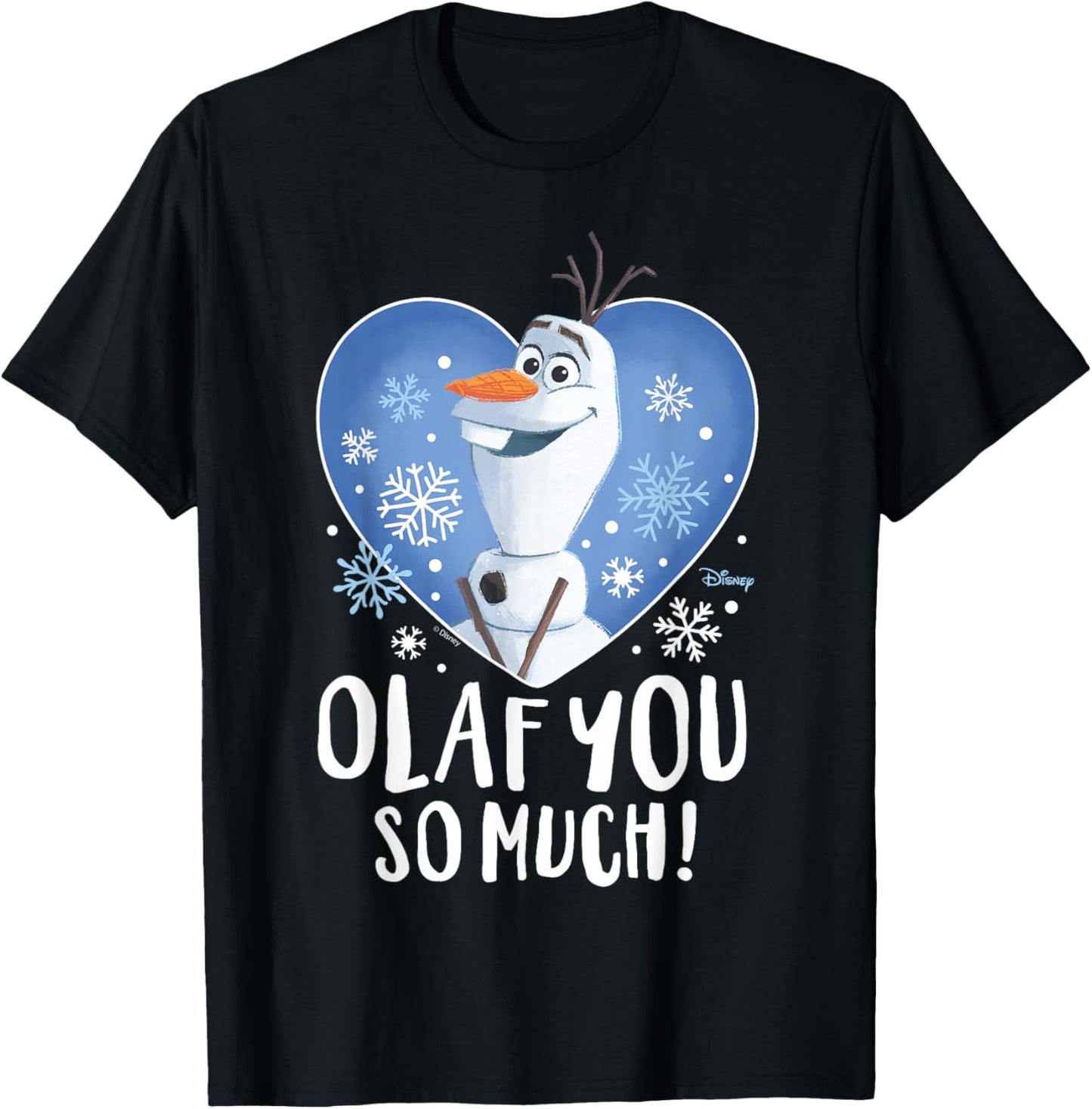 Frozen 2 - Olaf You So Much Valentine's Day T-Shirt - T-Shirt | Black