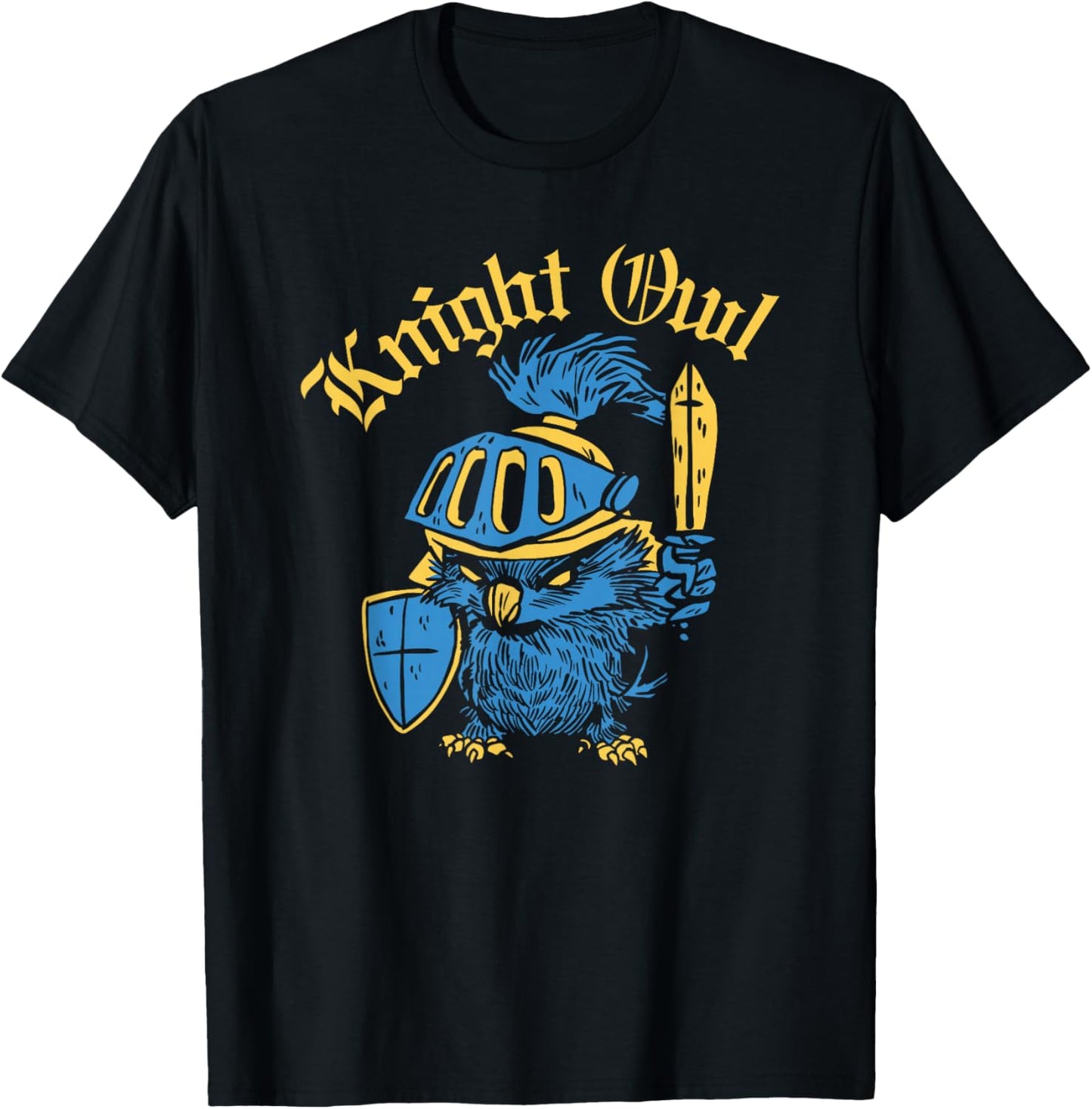 Renaissance Festival, Knight's Owl, Ren Faire for Children T-Shirt - T-Shirt | Black