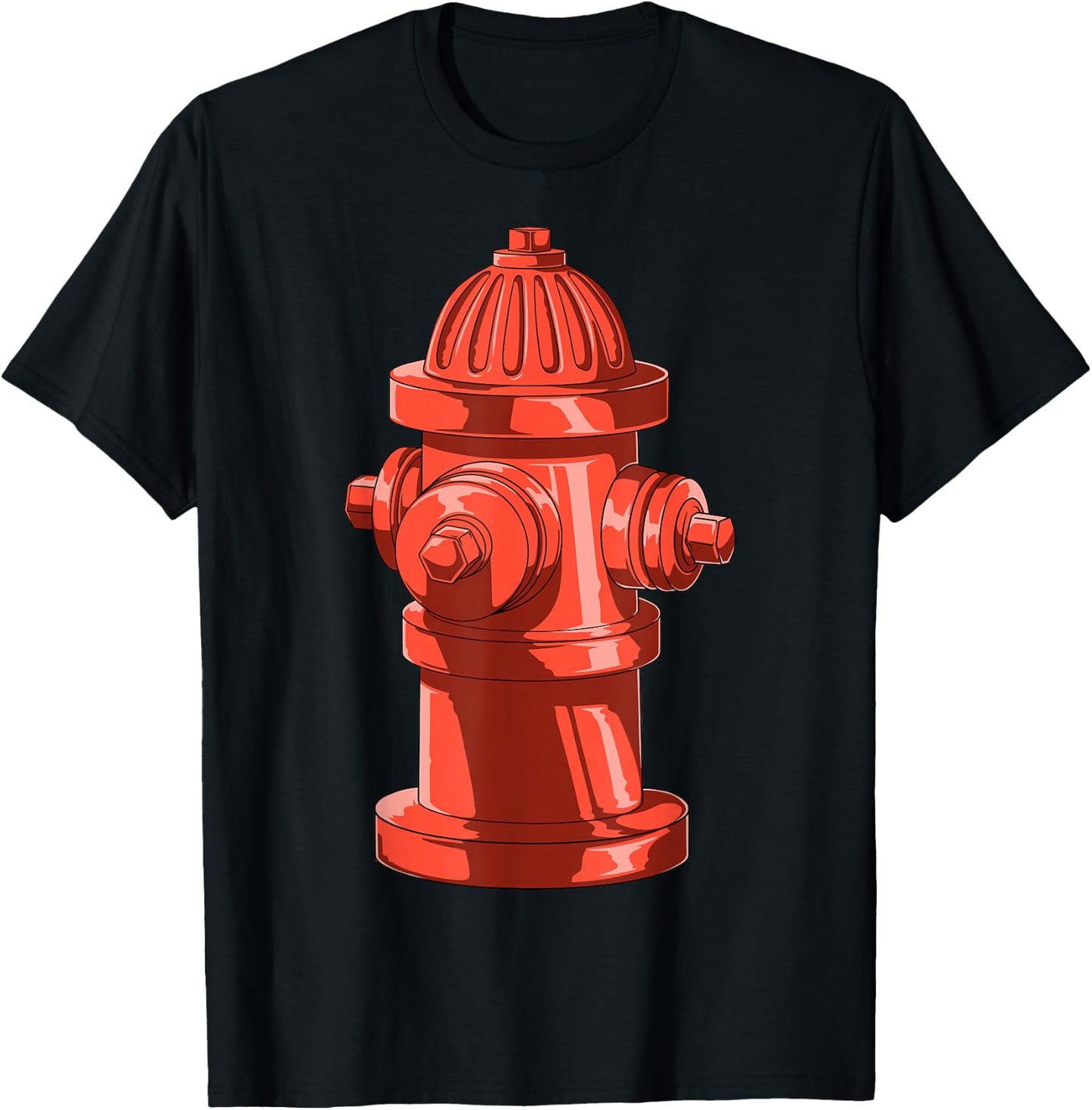 Fire Hydrant Firetruck Future Firefighter Firemen Party T-Shirt - T-Shirt | Black