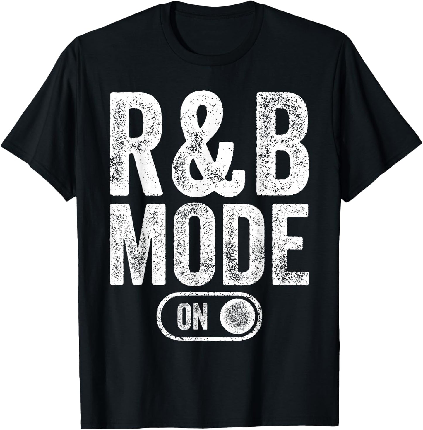 R&B Mode On Funny Soul Singer Gift Karaoke Music Lover T-Shirt - T-Shirt | Black