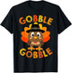 Gobble Gifts Thanksgiving Shirts Women Men Toddler Girl Boy T-Shirt - T-Shirt | Black