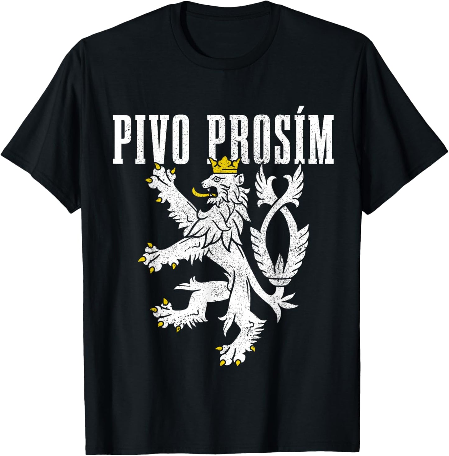 Pivo Prosim Beer Please in Czech Republic Language Prague T-Shirt - T-Shirt | Black