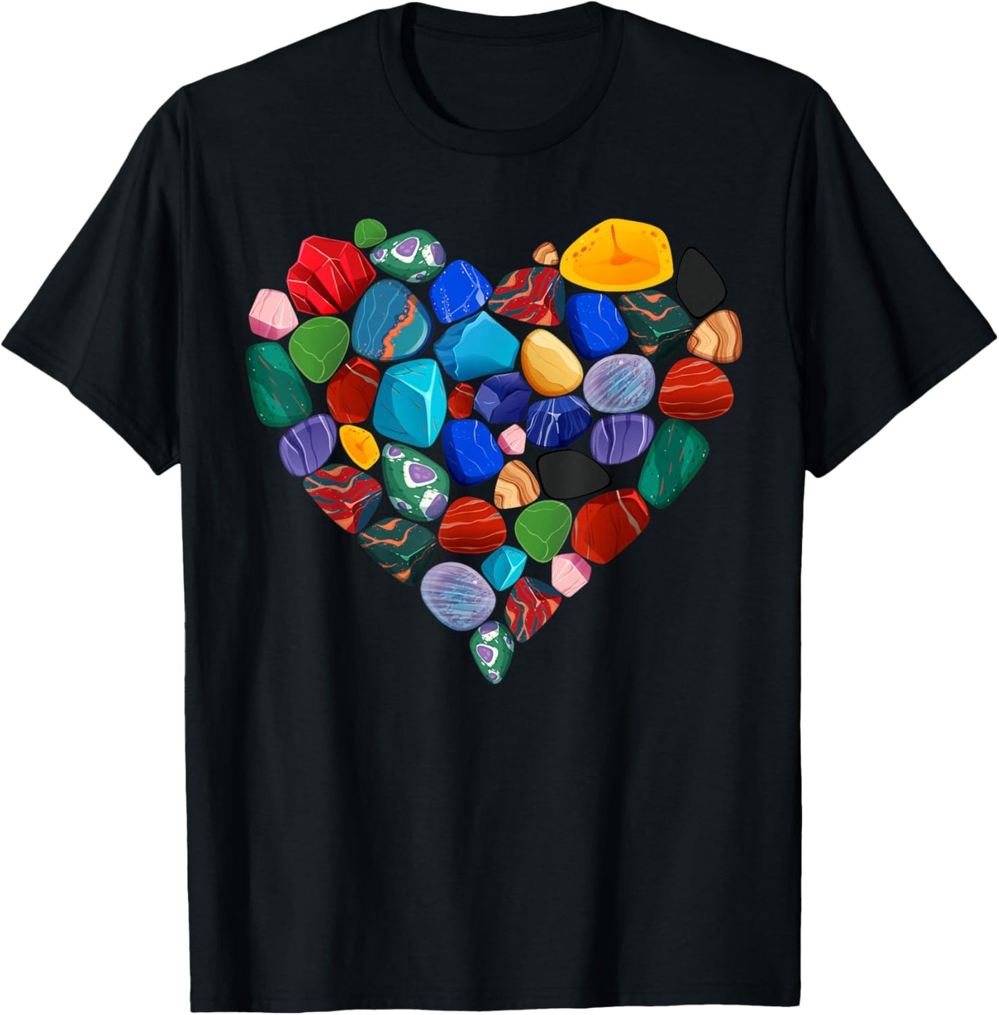 Minerals Gems and Crystals Rock Collecting T-Shirt - T-Shirt | Black