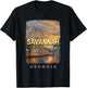 Savannah Georgia GA Riverfront Charm SD110 T-Shirt - T-Shirt | Black
