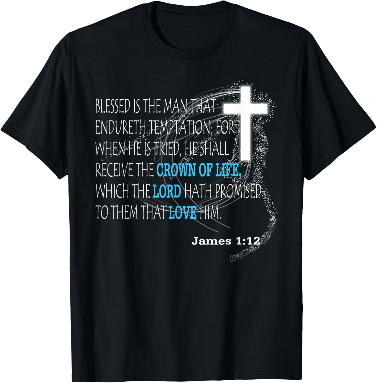 James 1:12 T-Shirt - T-Shirt | Black