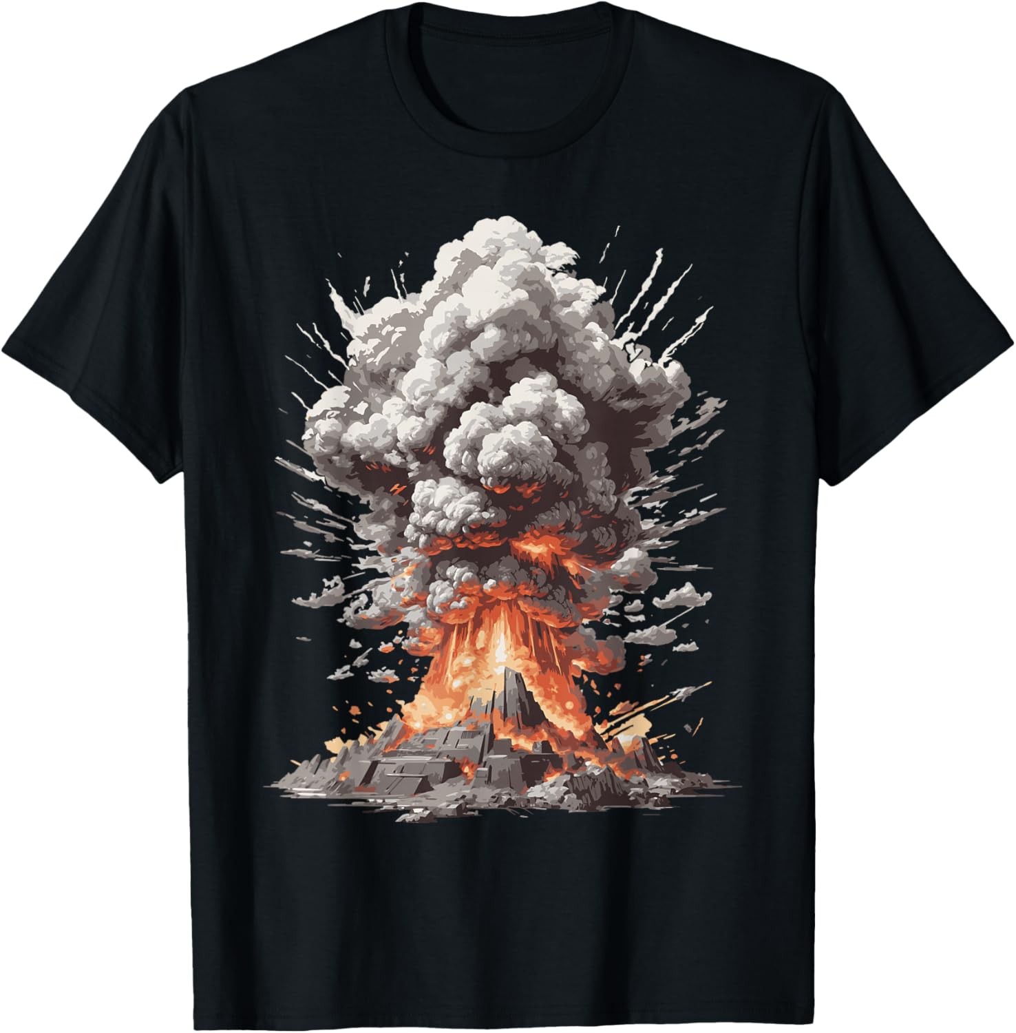 Atomic Bomb Explosion Nuclear Mushroom Fission Physicists T-Shirt - T-Shirt | Black