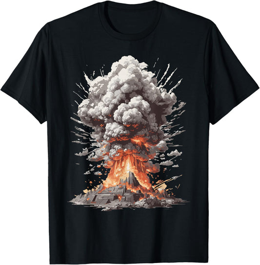 Atomic Bomb Explosion Nuclear Mushroom Fission Physicists T-Shirt - T-Shirt | Black