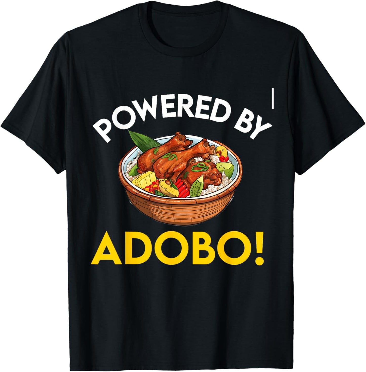 Filipino Philippines Women Men Filipino Food Tagalog Adobo T-Shirt - T-Shirt | Black