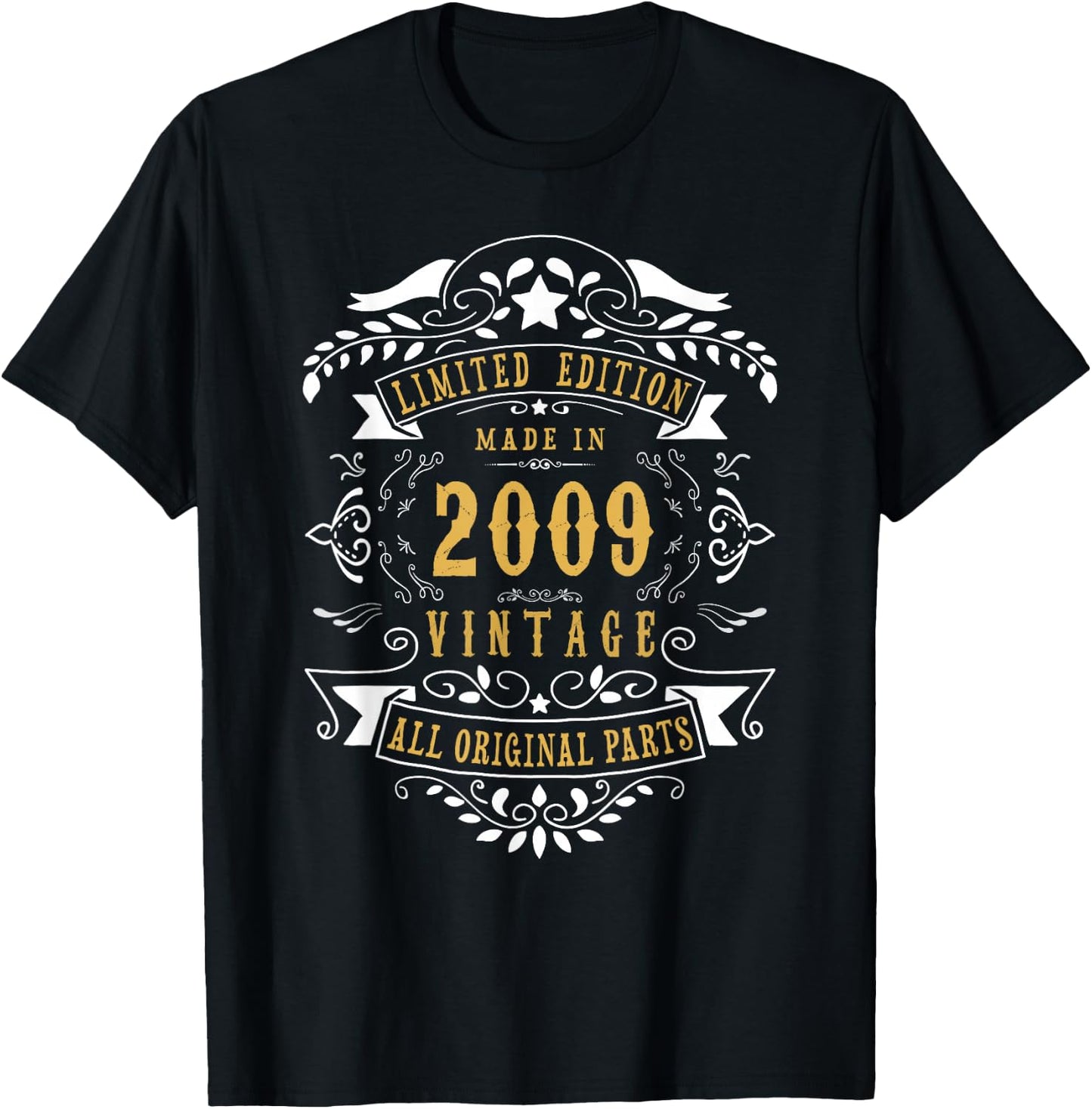17th Birthday 17 Years Old Girl Boy Born 2009 17 Birthday T-Shirt - T-Shirt | Black
