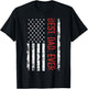 Best dad ever US american flag Gift father's day Short Sleeve T-Shirt - T-Shirt | Black