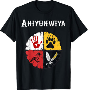 Medicine Wheel T-Shirt - T-Shirt | Black