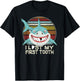 Funny Tooth Fairy Gifts Vintage Shark I Lost My First Tooth T-Shirt - T-Shirt | Black