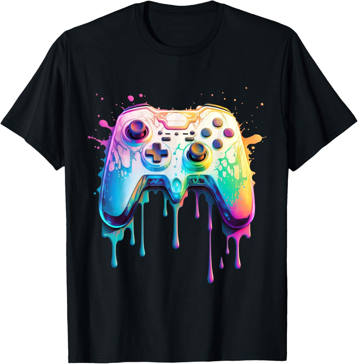 Gamer Graphic Video Game - Colorful Video Game Lover T-Shirt - T-Shirt | Black